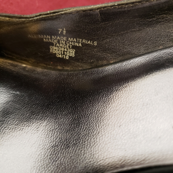 Black criss-cross stiletto heels by Mossimo sz 7.5 - Picture 5 of 10